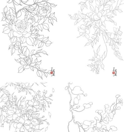 线稿与成品在花草树木中代表什么？它们的区别是什么？