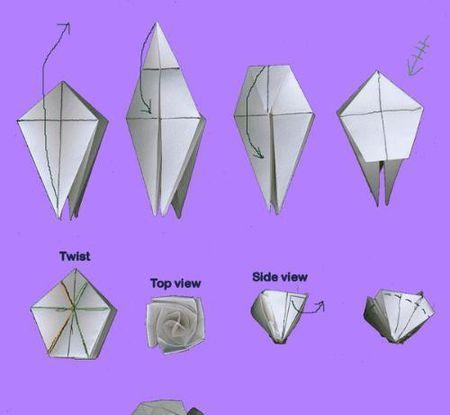便利贴褶皱纸玫瑰花怎么叠好看又简单